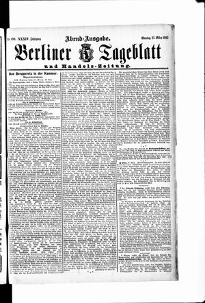 Berliner Tageblatt und Handels-Zeitung vom 27.03.1905