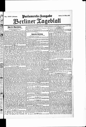 Berliner Tageblatt und Handels-Zeitung on Mar 29, 1905