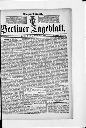 Berliner Tageblatt und Handels-Zeitung vom 16.05.1905