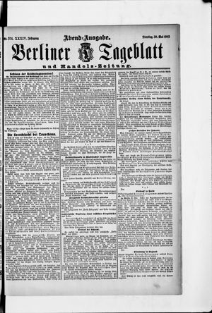 Berliner Tageblatt und Handels-Zeitung on May 30, 1905