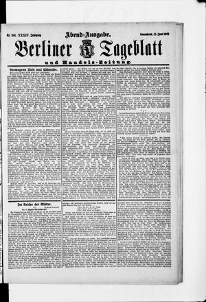 Berliner Tageblatt und Handels-Zeitung vom 17.06.1905