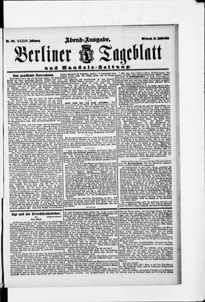 Berliner Tageblatt und Handels-Zeitung on Jun 21, 1905