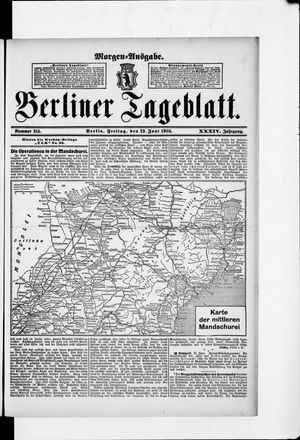 Berliner Tageblatt und Handels-Zeitung vom 23.06.1905