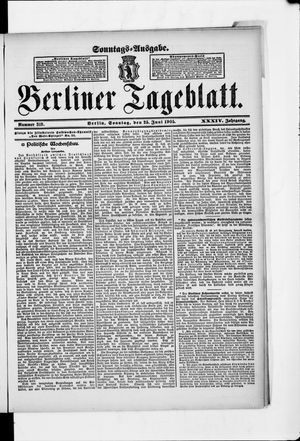 Berliner Tageblatt und Handels-Zeitung vom 25.06.1905
