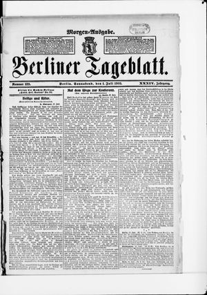 Berliner Tageblatt und Handels-Zeitung vom 01.07.1905