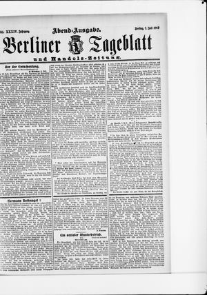 Berliner Tageblatt und Handels-Zeitung vom 07.07.1905