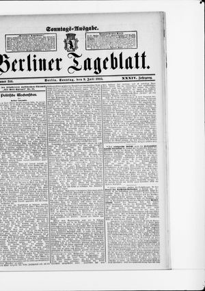 Berliner Tageblatt und Handels-Zeitung vom 09.07.1905