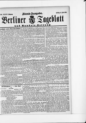 Berliner Tageblatt und Handels-Zeitung vom 14.07.1905