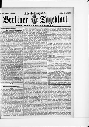 Berliner Tageblatt und Handels-Zeitung vom 21.07.1905