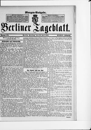 Berliner Tageblatt und Handels-Zeitung vom 28.07.1905