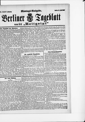 Berliner Tageblatt und Handels-Zeitung on Jul 31, 1905