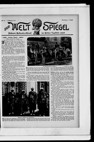 Berliner Tageblatt und Handels-Zeitung vom 06.08.1905