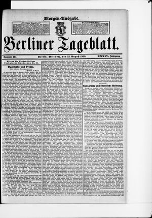 Berliner Tageblatt und Handels-Zeitung on Aug 23, 1905