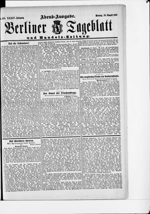 Berliner Tageblatt und Handels-Zeitung vom 28.08.1905