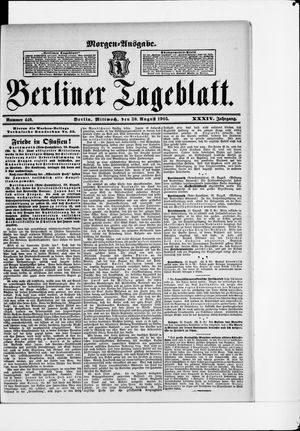 Berliner Tageblatt und Handels-Zeitung vom 30.08.1905