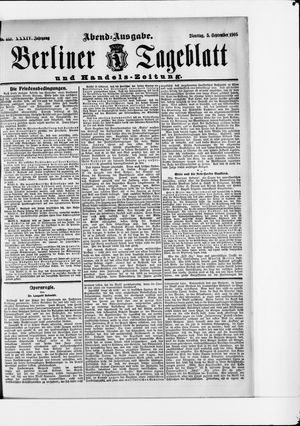 Berliner Tageblatt und Handels-Zeitung vom 05.09.1905