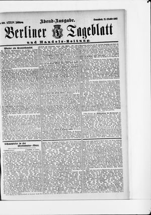 Berliner Tageblatt und Handels-Zeitung vom 21.10.1905