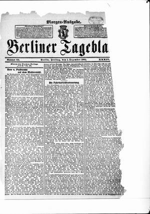 Berliner Tageblatt und Handels-Zeitung vom 01.12.1905