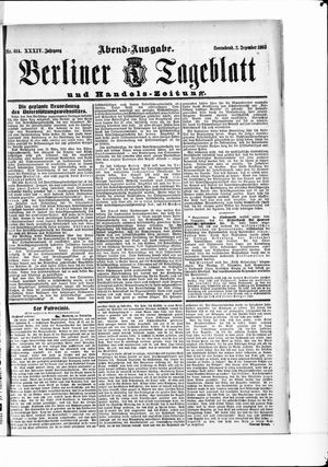 Berliner Tageblatt und Handels-Zeitung vom 02.12.1905