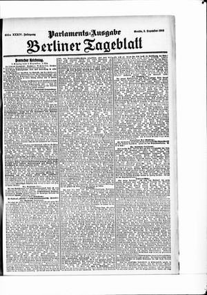 Berliner Tageblatt und Handels-Zeitung vom 03.12.1905