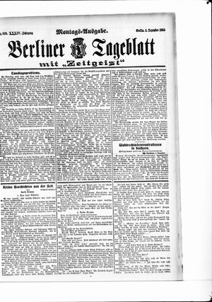 Berliner Tageblatt und Handels-Zeitung vom 04.12.1905
