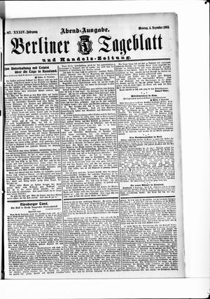 Berliner Tageblatt und Handels-Zeitung vom 04.12.1905