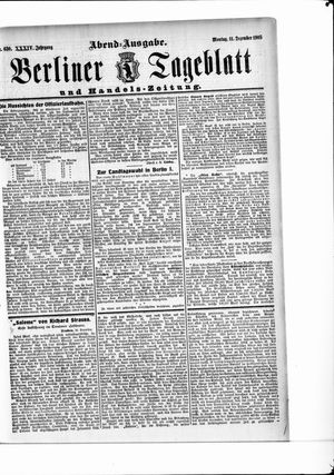 Berliner Tageblatt und Handels-Zeitung vom 11.12.1905