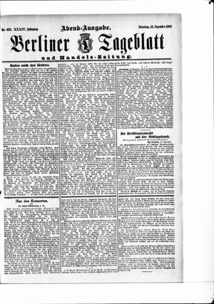 Berliner Tageblatt und Handels-Zeitung vom 12.12.1905