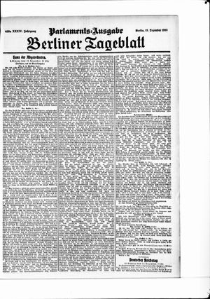 Berliner Tageblatt und Handels-Zeitung vom 13.12.1905