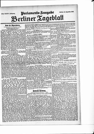 Berliner Tageblatt und Handels-Zeitung vom 14.12.1905