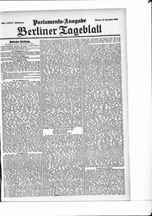 Berliner Tageblatt und Handels-Zeitung vom 15.12.1905