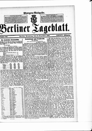 Berliner Tageblatt und Handels-Zeitung vom 19.12.1905