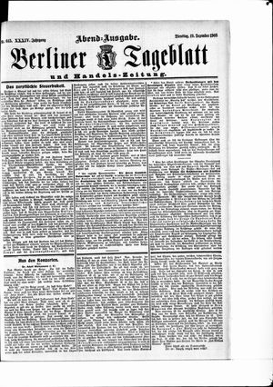 Berliner Tageblatt und Handels-Zeitung vom 19.12.1905