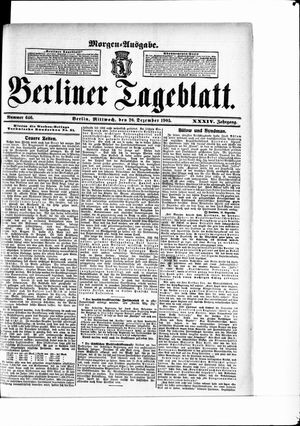 Berliner Tageblatt und Handels-Zeitung vom 20.12.1905