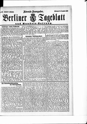 Berliner Tageblatt und Handels-Zeitung vom 20.12.1905
