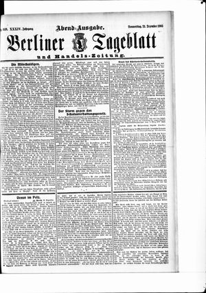 Berliner Tageblatt und Handels-Zeitung vom 21.12.1905