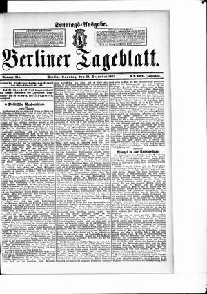 Berliner Tageblatt und Handels-Zeitung vom 24.12.1905
