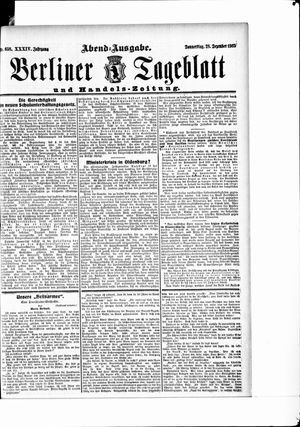 Berliner Tageblatt und Handels-Zeitung vom 28.12.1905
