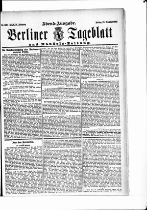 Berliner Tageblatt und Handels-Zeitung on Dec 29, 1905