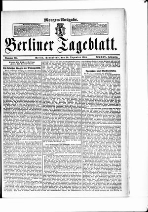 Berliner Tageblatt und Handels-Zeitung vom 30.12.1905