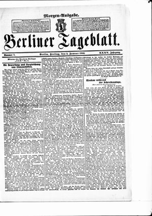 Berliner Tageblatt und Handels-Zeitung on Jan 5, 1906
