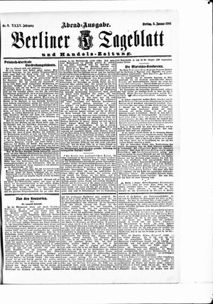 Berliner Tageblatt und Handels-Zeitung on Jan 5, 1906