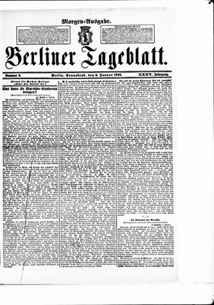 Berliner Tageblatt und Handels-Zeitung vom 06.01.1906