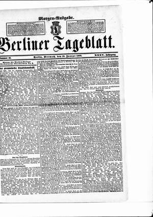 Berliner Tageblatt und Handels-Zeitung vom 10.01.1906