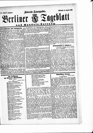 Berliner Tageblatt und Handels-Zeitung vom 10.01.1906