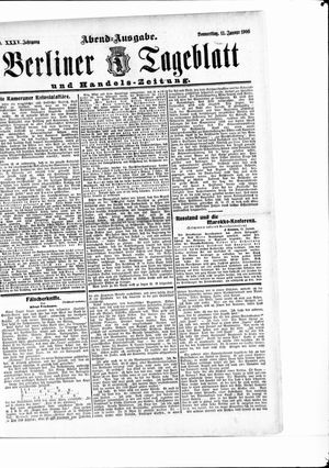 Berliner Tageblatt und Handels-Zeitung vom 11.01.1906