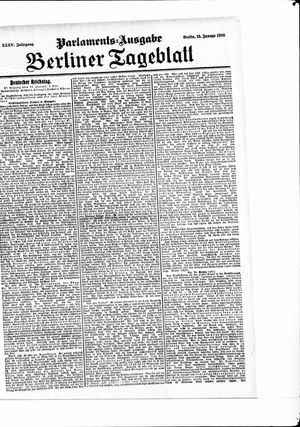 Berliner Tageblatt und Handels-Zeitung vom 12.01.1906