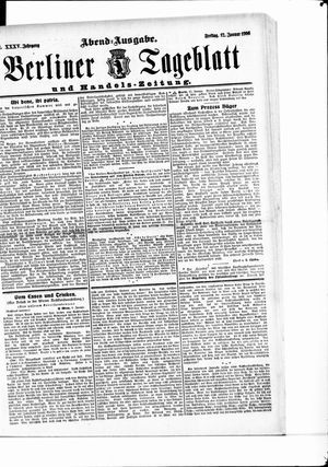 Berliner Tageblatt und Handels-Zeitung vom 12.01.1906