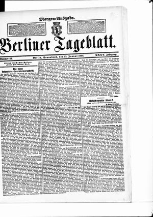 Berliner Tageblatt und Handels-Zeitung on Jan 13, 1906