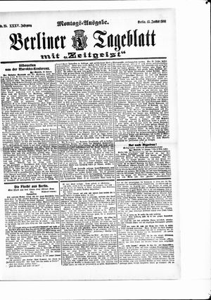 Berliner Tageblatt und Handels-Zeitung vom 15.01.1906